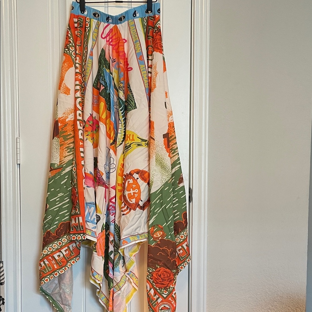 Commense Multicolor Asymmetrical Handkerchief Hem… - image 1